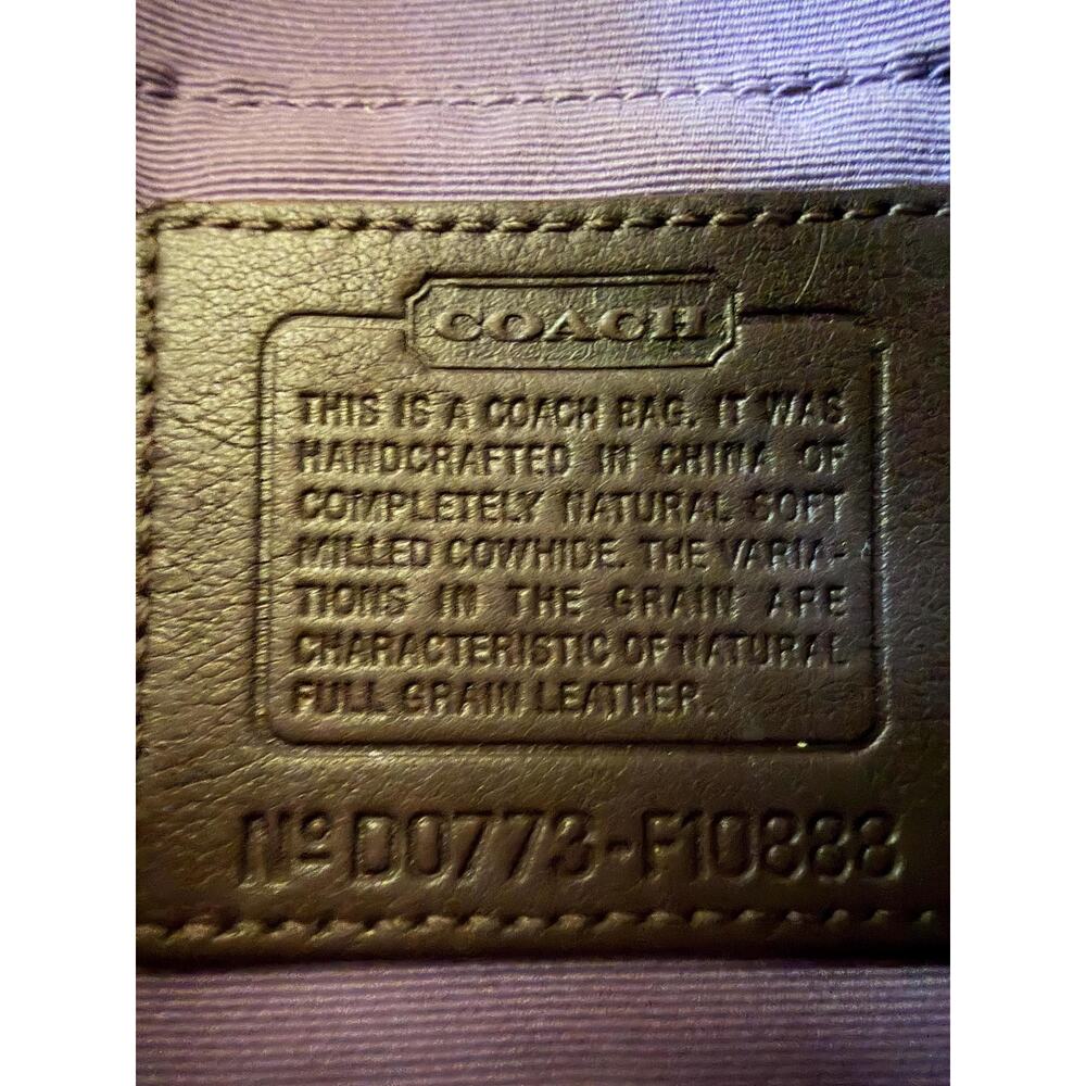 Vtg Y2K Coach F10888 Dark brown Chelsea Leather small Demi Shoulder Bag crossbod - Picture 13 of 13